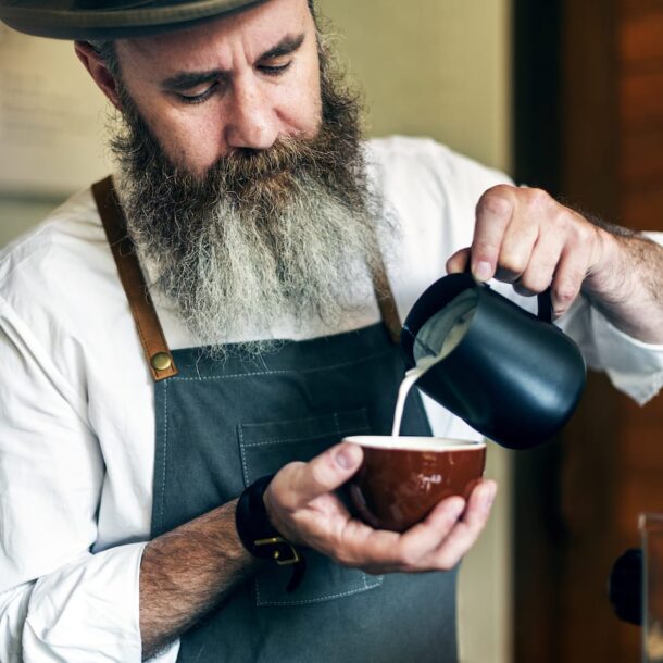 Barista Pouring Coffee